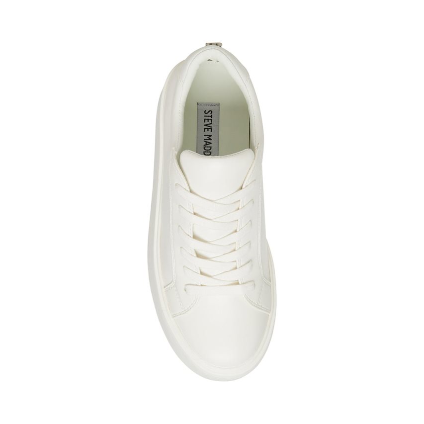 White Steve Madden Glimpse Women's Platform Shoes | PH 6325ZSX